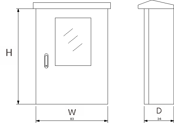 戶外(wài)箱帶內(nèi)門系列